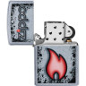 Зажигалка ZIPPO FLAME DESIGN STREET CHROME 49576