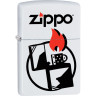 Зажигалка Zippo 214 белая матовая